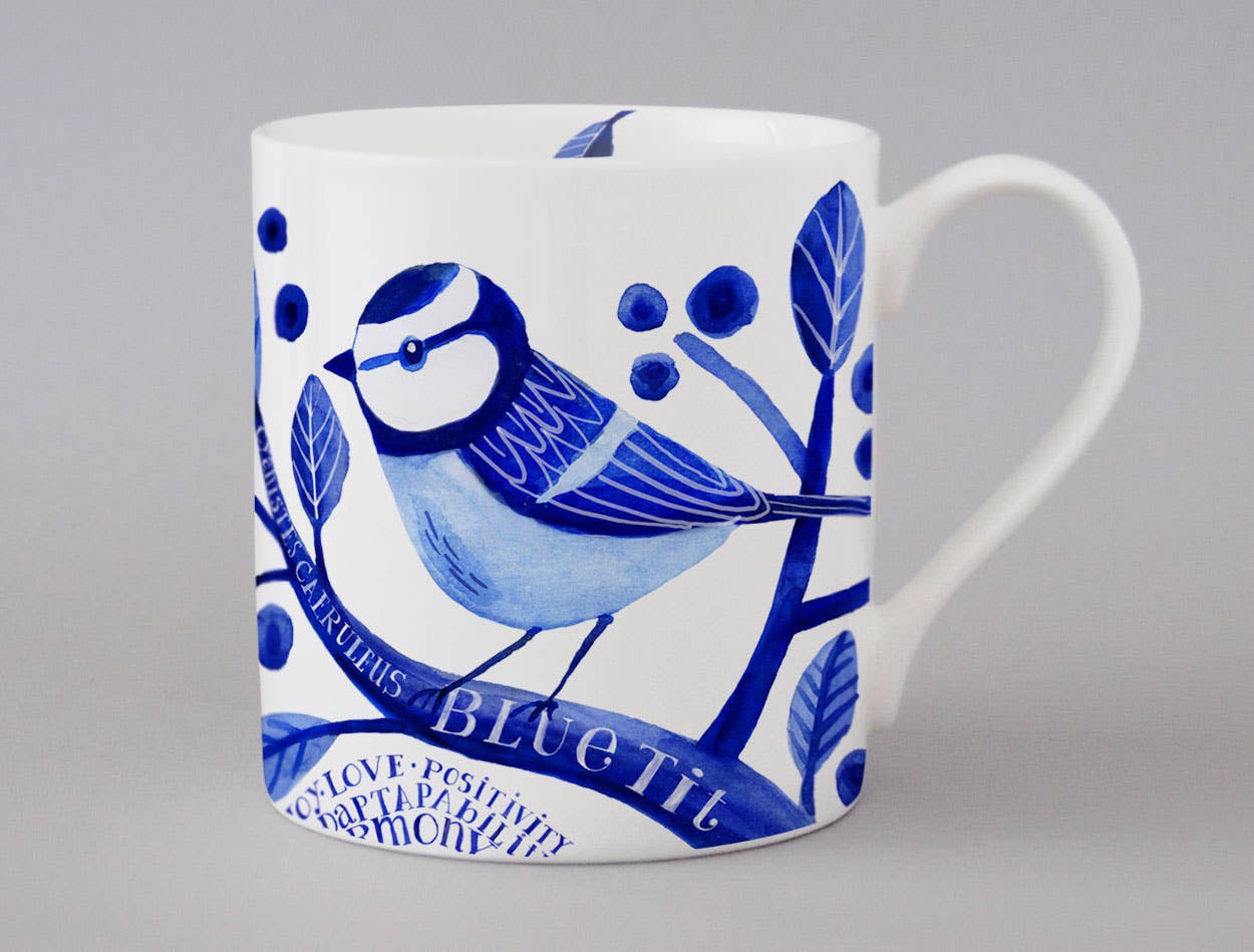 Indigo Blue Tit Mug - Repeat Repeat Mug