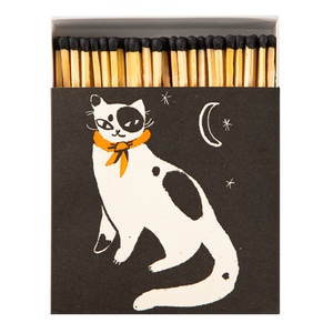 Black Spotted Kitten | Square - Safety Matches
