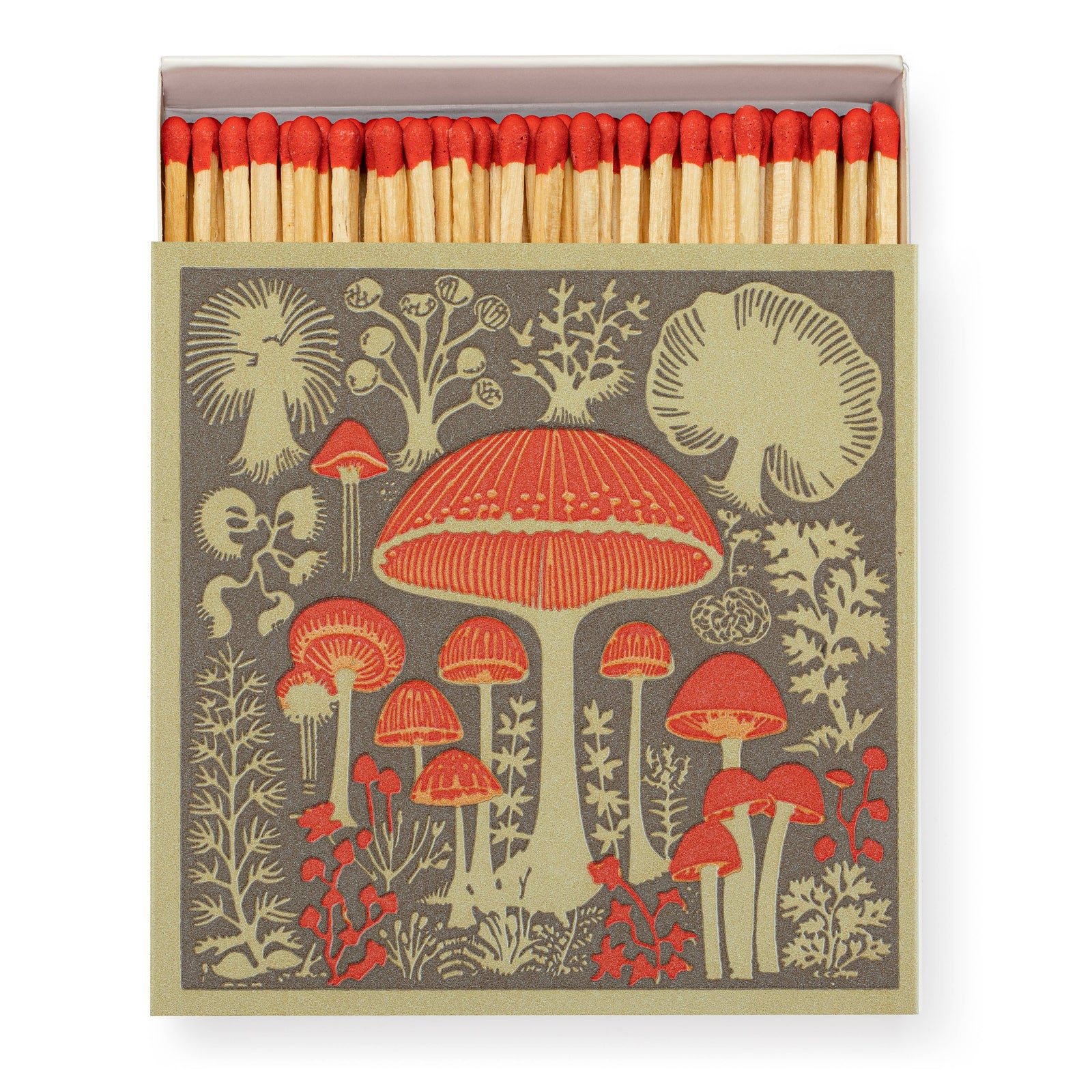 Mushroom Square Luxury Matchbox