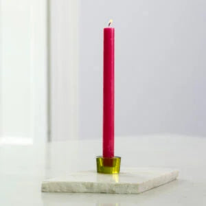 Rustic Dinner Candles Fuchsia - bundle of 6
