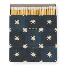 Navy Star Square Matchbox  by Wanderlust Paper Co.