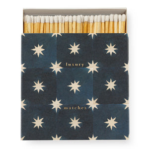 Navy Star Square Matchbox  by Wanderlust Paper Co.