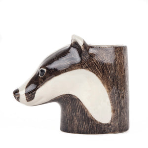 Badger Pencil Pot by Quail Ceramics