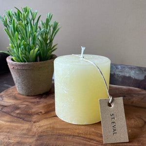 St Eval Bay & Rosemary Scented 3"x 3" Pillar Candle