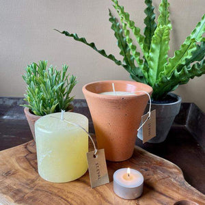 St Eval Bay & Rosemary Scented 3"x 3" Pillar Candle