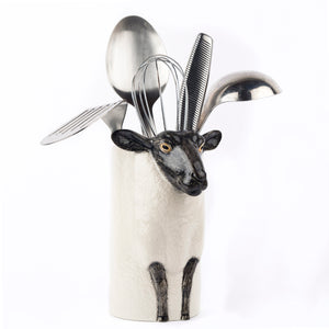 Quail Black Faced Sheep Utensil Pot