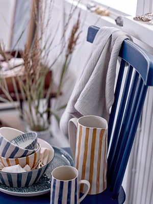 Begonia Mug, Blue, Stoneware