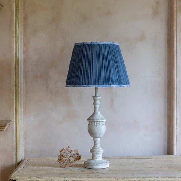 Cornflower Blue Cotton Lampshade - 35cm