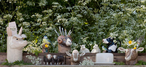 Swaledale Sheep Pencil Pot - Quail Ceramics