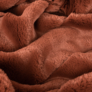 Faux Fur Throw - Rust - 140 X 200cm