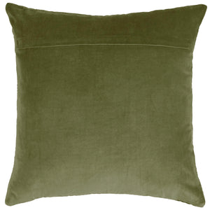 Haze Embroidered Feather Cushion - Sage
