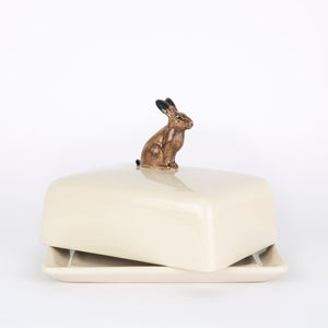 Quail Hare Butter Dish