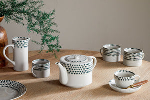 Juniper Drop Mug - Cream & Juniper - Large (Set of 2)
