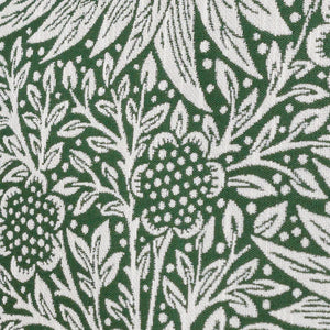Morris & Co Marigold Piped Jacquard Cushion -  Leaf