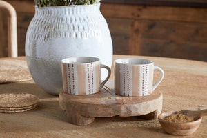 Anjuna Reactive Glaze Ceramic Vase - Off White