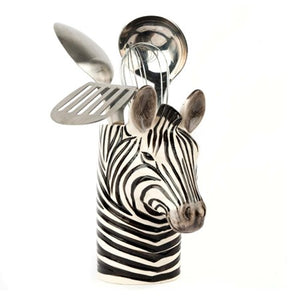 Zebra Utensil Pot - Utensil Holder