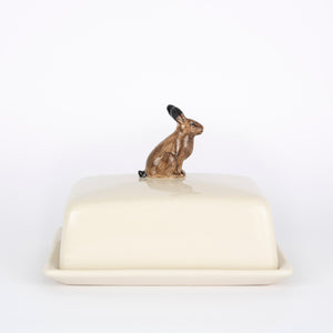 Quail Hare Butter Dish