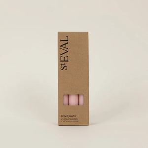 St Eval Rose Quartz Dinner Candles Gift Pack