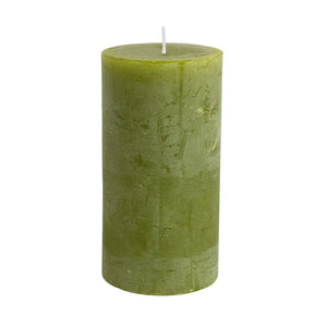 Rustic Pillar Candle Fern Green - Pillar Candle