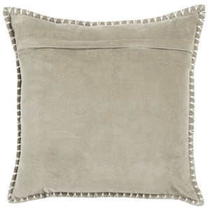 Stitch Embroidered Cushion - Quartz