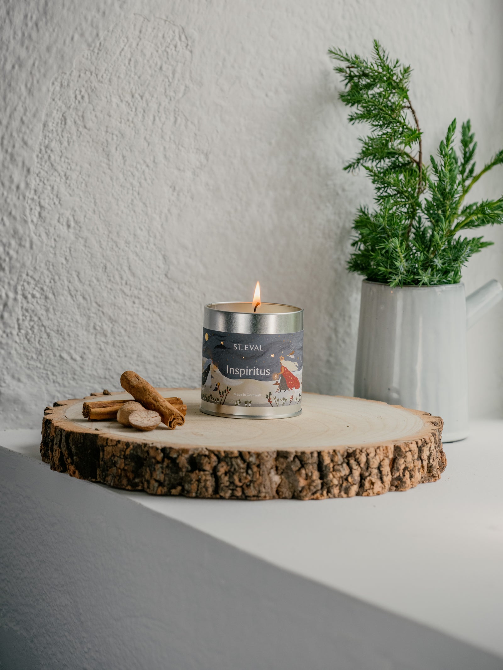 Inspiritus Scented Christmas Tin Candle - St Eval