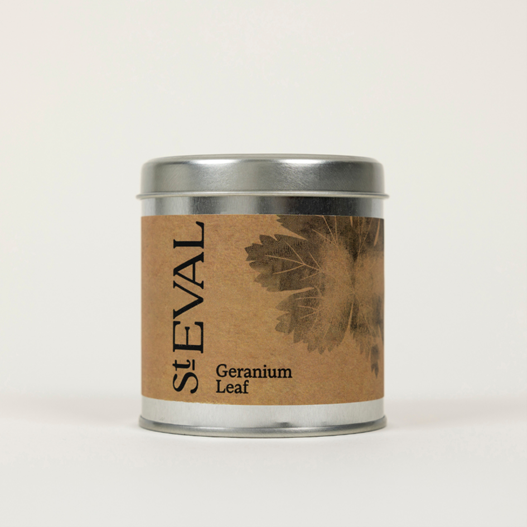 St Eval Geranium Leaf - Scented Tin Candle