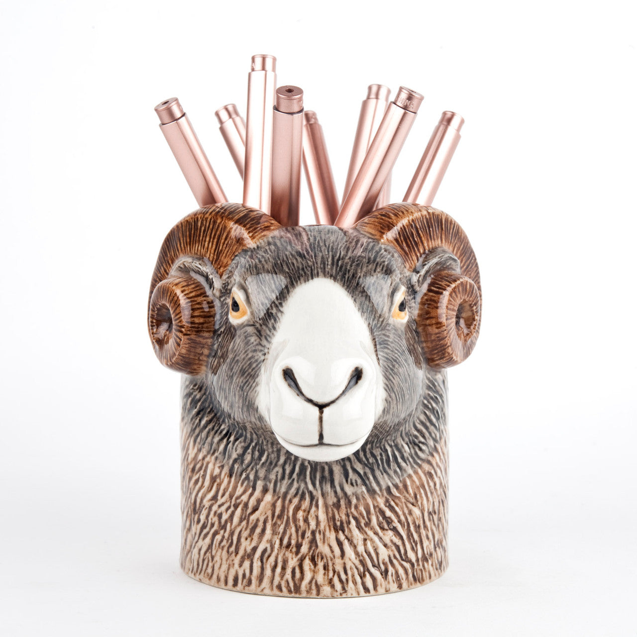 Swaledale Sheep Pencil Pot - Quail Ceramics