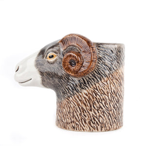 Swaledale Sheep Pencil Pot - Quail Ceramics