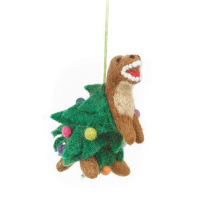Felt Tree-Rex Hanging Christmas Dinosaur Decoration