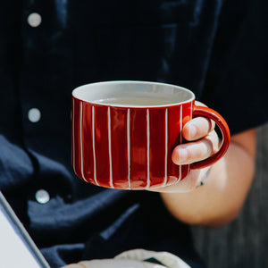 Vervain Mug - Earth Red - Large (Set of 2)