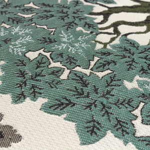Woodlands Cushion Green - Feather Filled