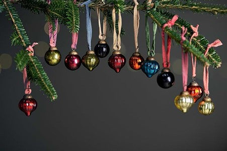 Dew Drop Baubles - Mixed Colours (Set of 12)