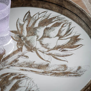 Waltham Round Mirrored Artichoke Tray