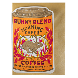 Archivist Coffee Tin Greetings card - by Charlotte Farmer