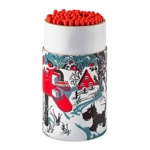Snowy Letterbox Large Cylinder Matches - Archivist