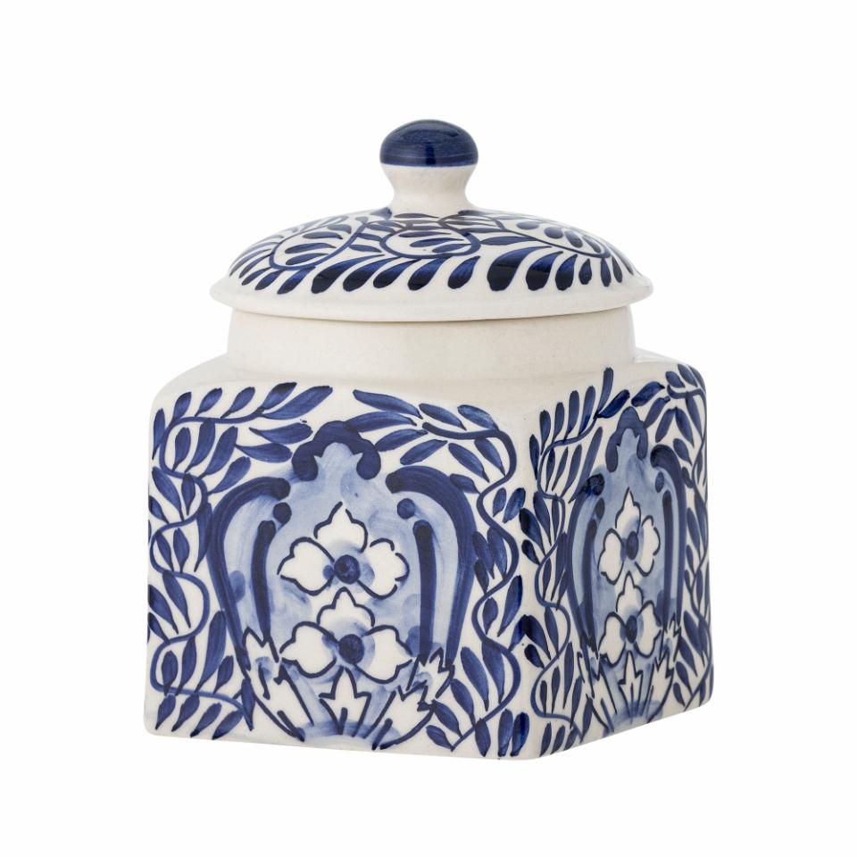 Karlie  Storage Jar , Blue Stoneware