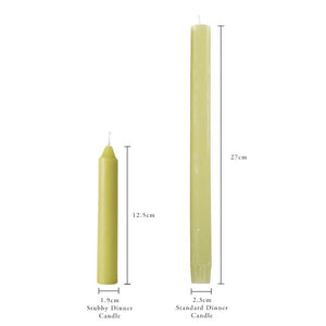 Stubby Candle Avocado - bundle of 6