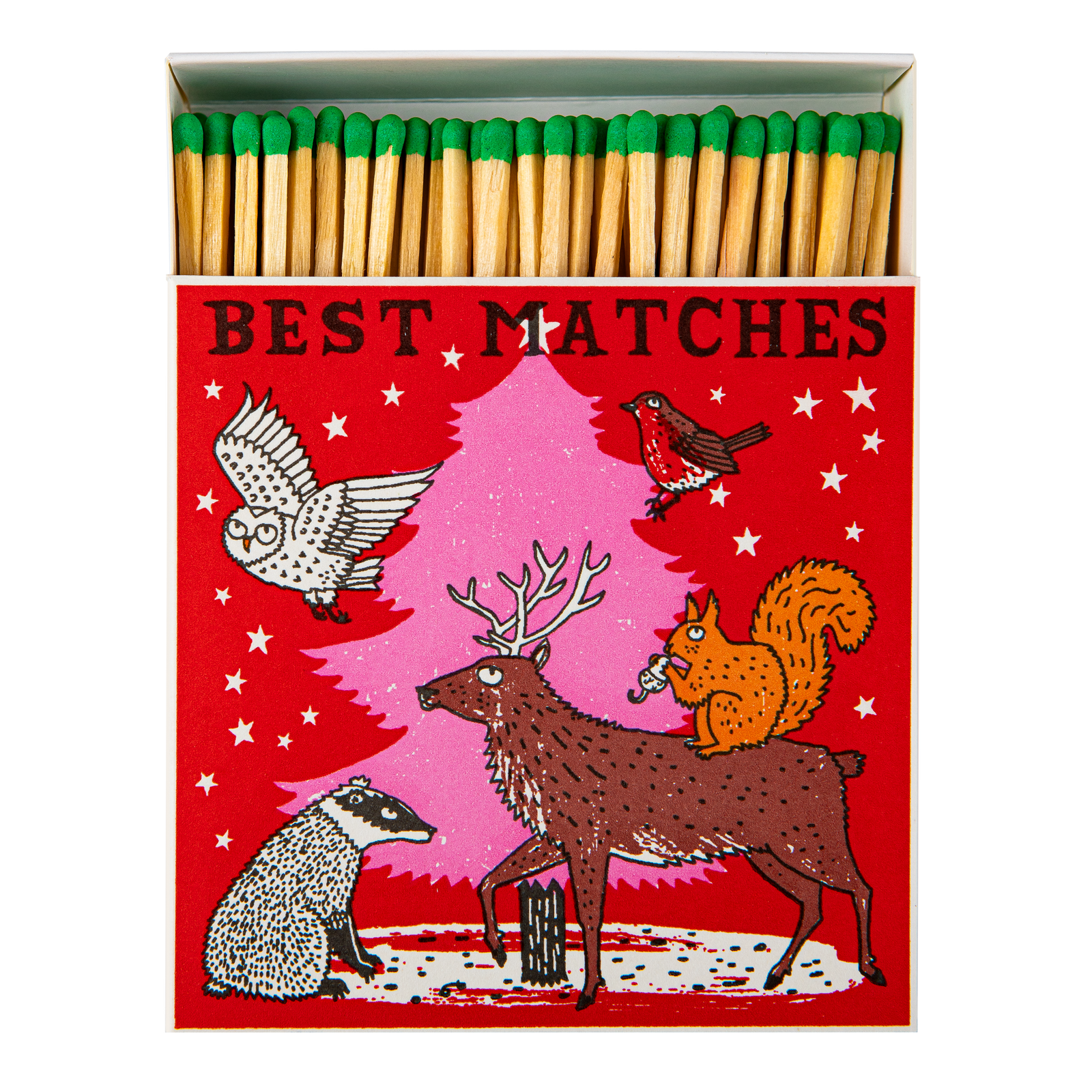 Woodland Christmas Tree | Square Luxury Matches