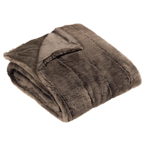 Chocolate Fur Throw -140 x 200