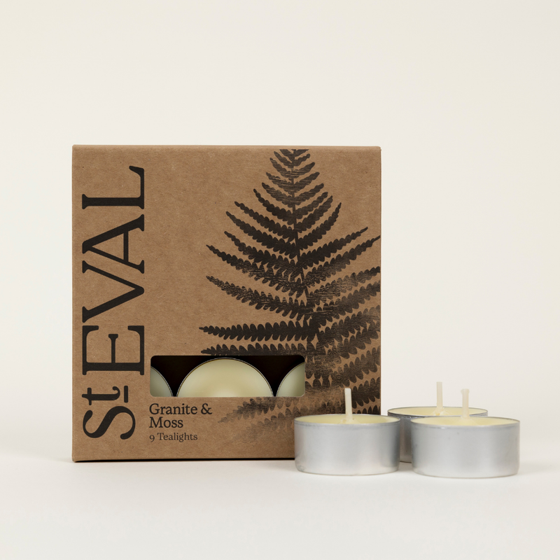 St Eval Granite & Moss Scented Tealights