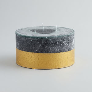 St Eval Winter Thyme Scented Gold Half Dipped Multiwick Candle