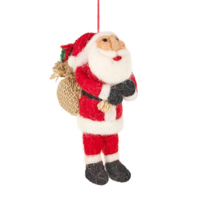 Felt so good Father Christmas hanging decoration