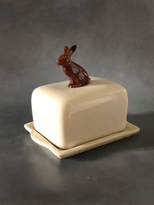Hare Butter Dish - Quail Ceramics