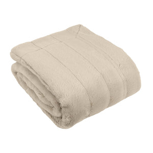 Oatmeal Fur Throw - 130 x 180cm