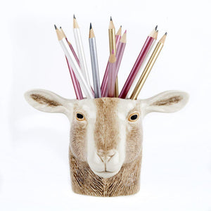 Toggenburg Goat Pencil Pot - Quail Ceramics