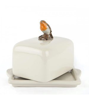 NEW Quail Robin Butter Dish