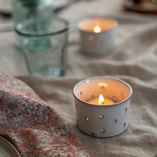 Glazed Tealight Holder - St Eval
