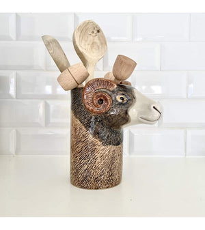 Swaledale Sheep Ceramic Utensil Holder