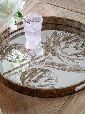 Waltham Round Mirrored Artichoke Tray