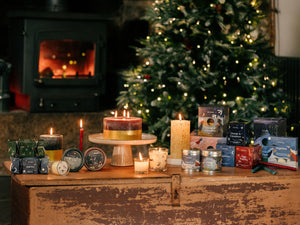 St Eval Winter Thyme Scented Gold Half Dipped Multiwick Candle